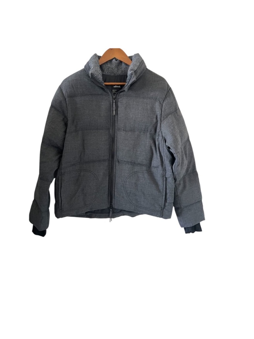Allbirds Merino Wool Puffer Jacket/Coat In Gray Size M